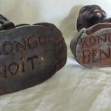 2 bustes de Benoît Konongo original