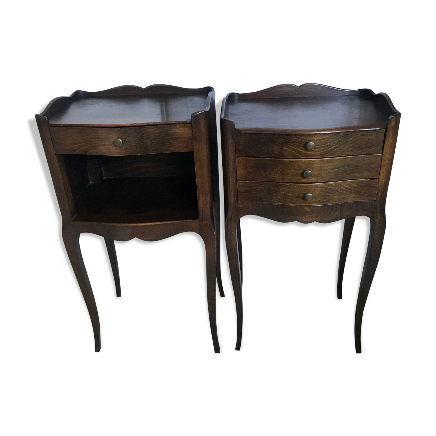 Pair of Louis XV-style bedside tables