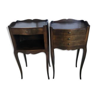 Pair of Louis XV-style bedside tables
