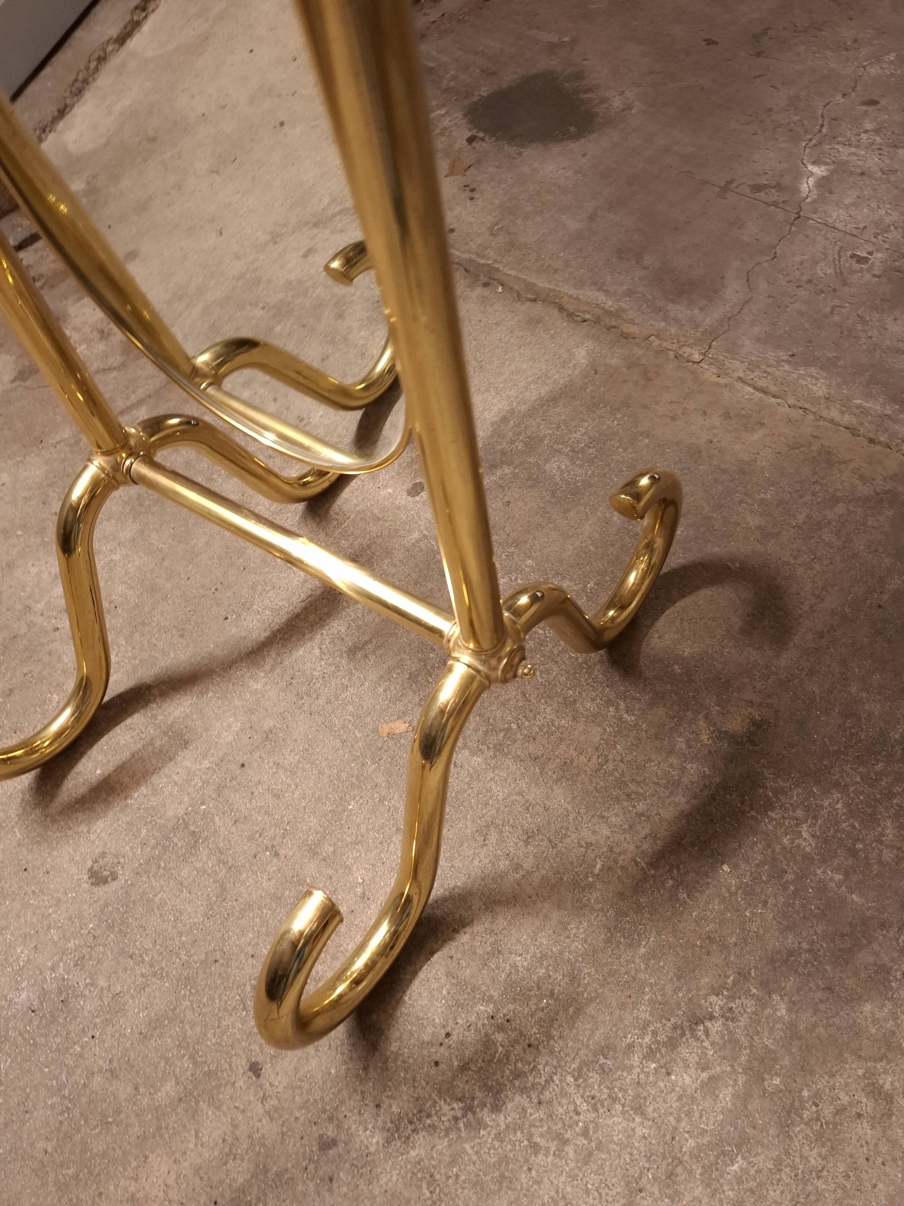 VINTAGE 70'S BRASS MIRROR