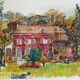 Monique Journod (1934) - art offset lithograph - signed - 40 x 57 cm