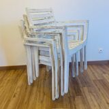 Ensemble de 4 chaises en bois