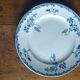 Plat de service rond St Amand de couleur bleue