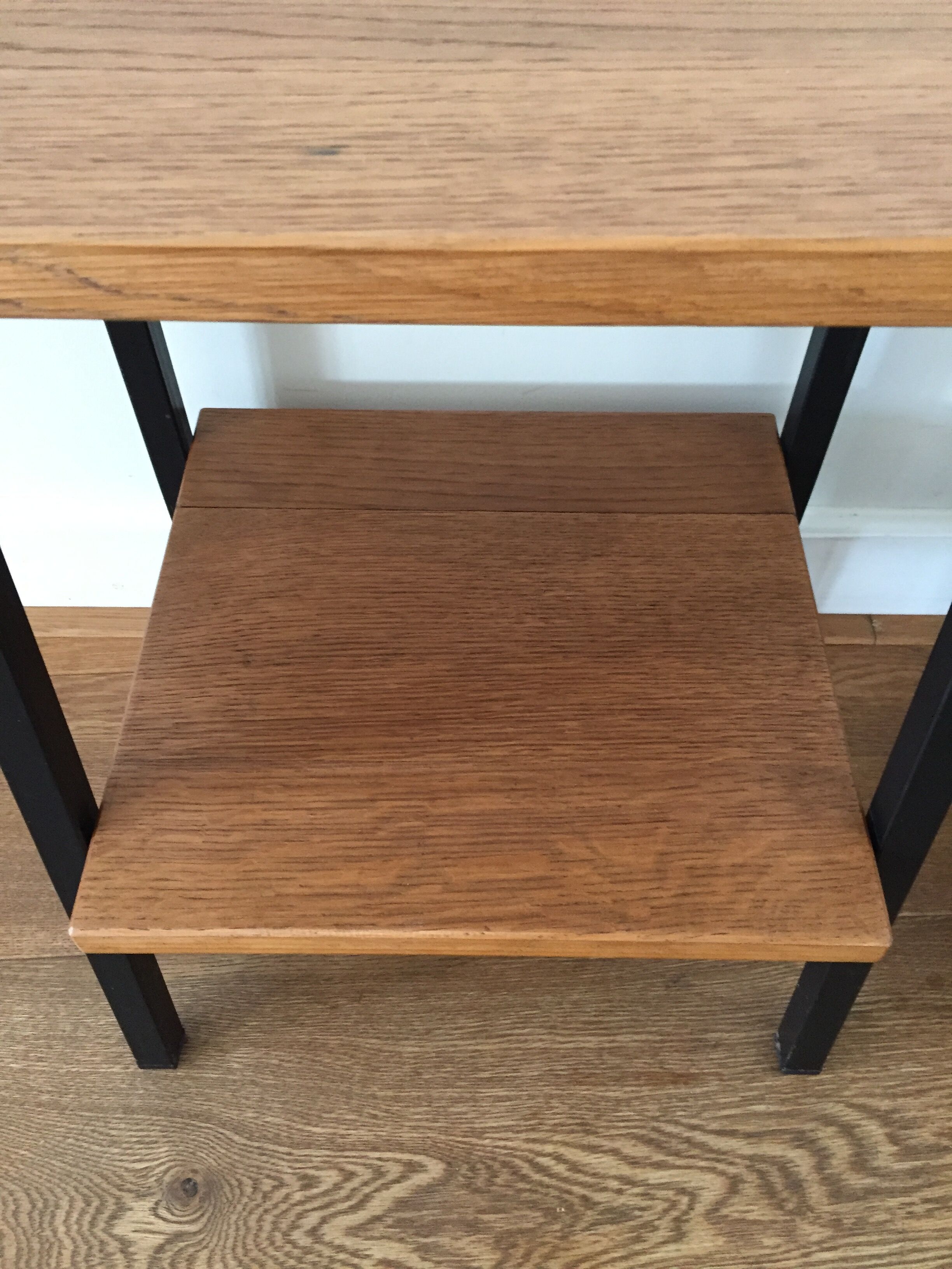 Pair of solid oak bedside tables