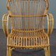 Fauteuil Belse 8 en rotin Dutch Design, 1950