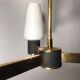 Lustre suspension Arlus 3 branches et tulipes