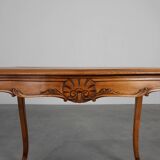 Late 19th‑century Walnut side table in the Louis XV style, France