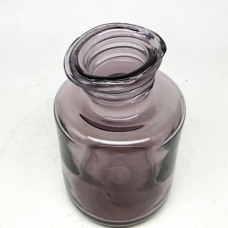 Postmodern vase, glass, designed by S. Sadowski, Poland, 1970s