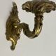 Pair of bronze chandelier wall lights, classic style, Louis XV