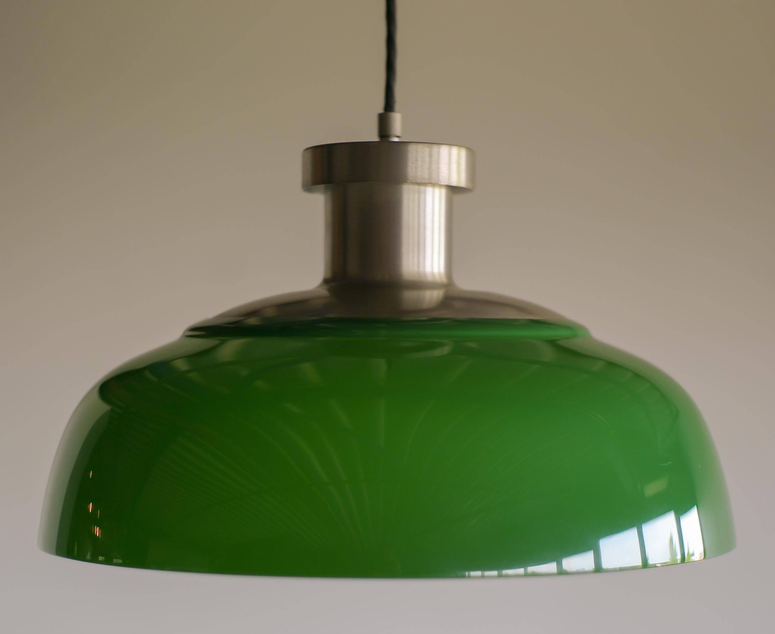 Achille & Pier Giacomo Castiglioni - Model 4017 Green Acrylic Pendant Lamp
