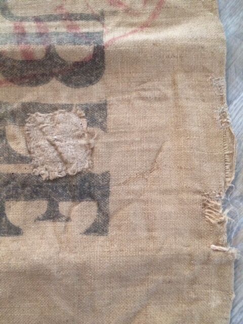 Old burlap bag "Courouble Roubaix"