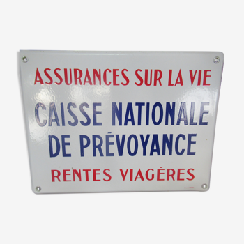 Ancienne plaque émaillée