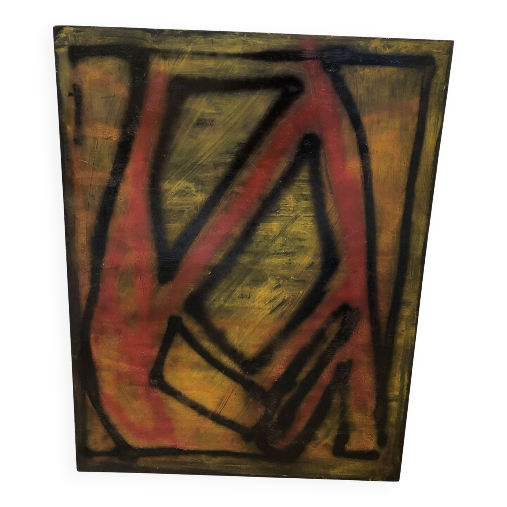 Abstract vintage painting