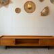 Vintage low oak sideboard (shallow)