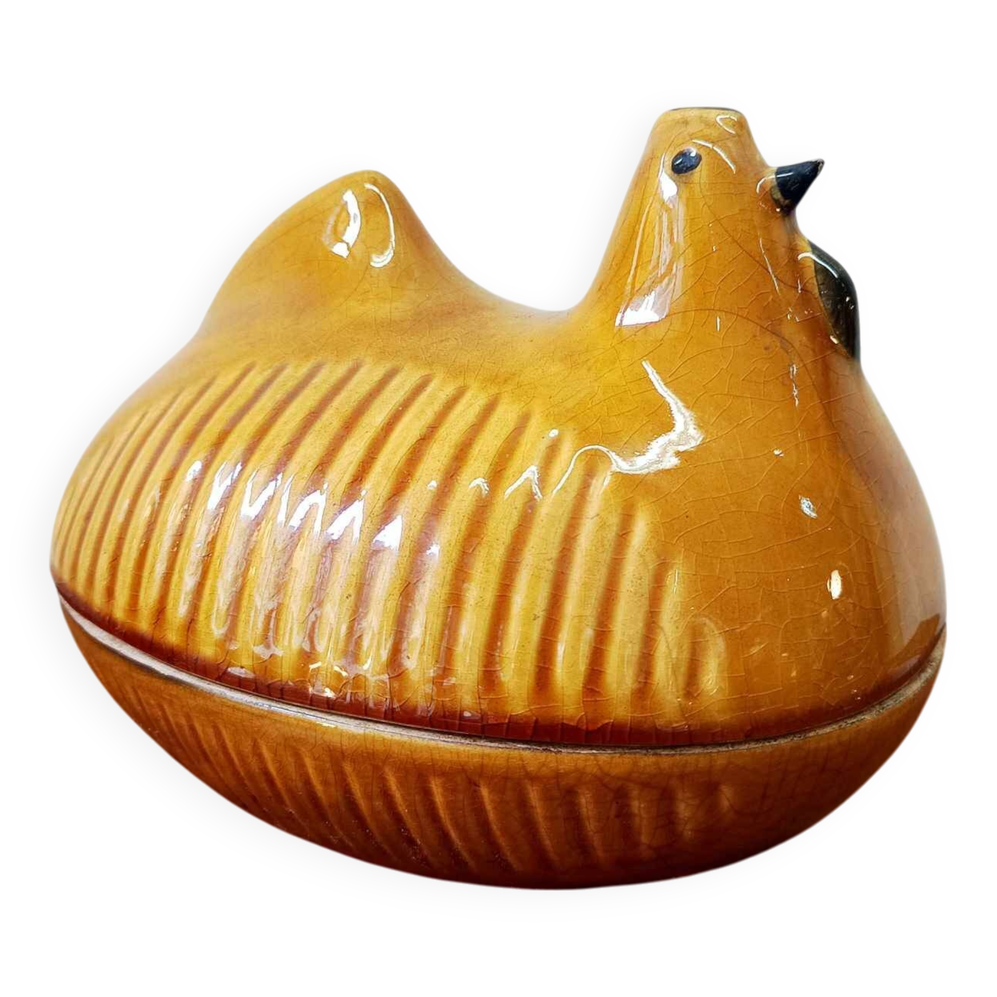 Vintage ceramic chicken terrine
