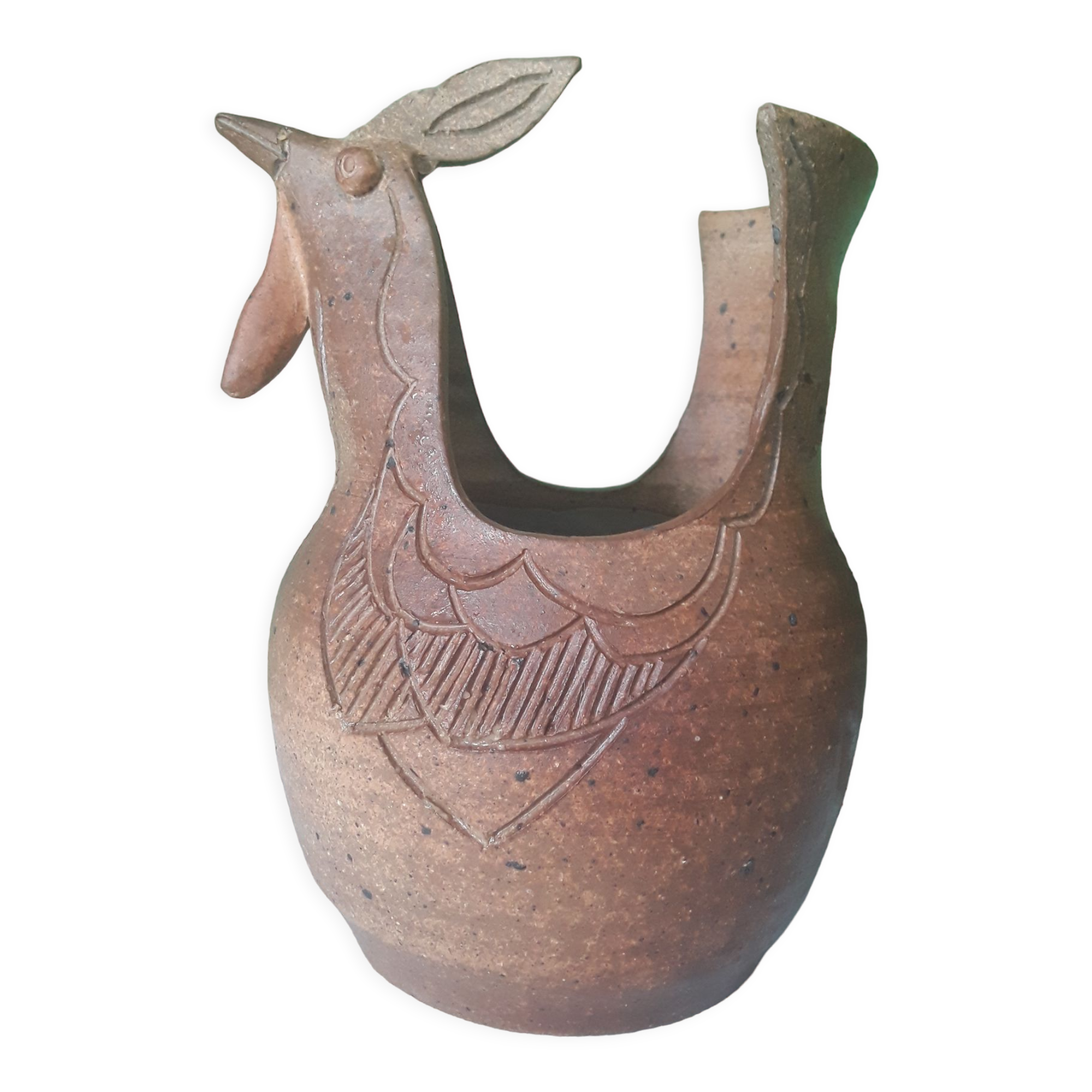 Vintage stoneware hen