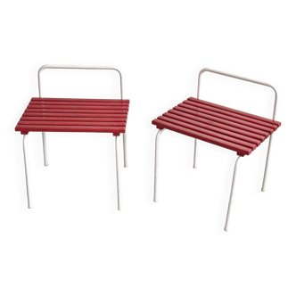Paire de porte-bagages Charlotte Perriand les Arcs 1960