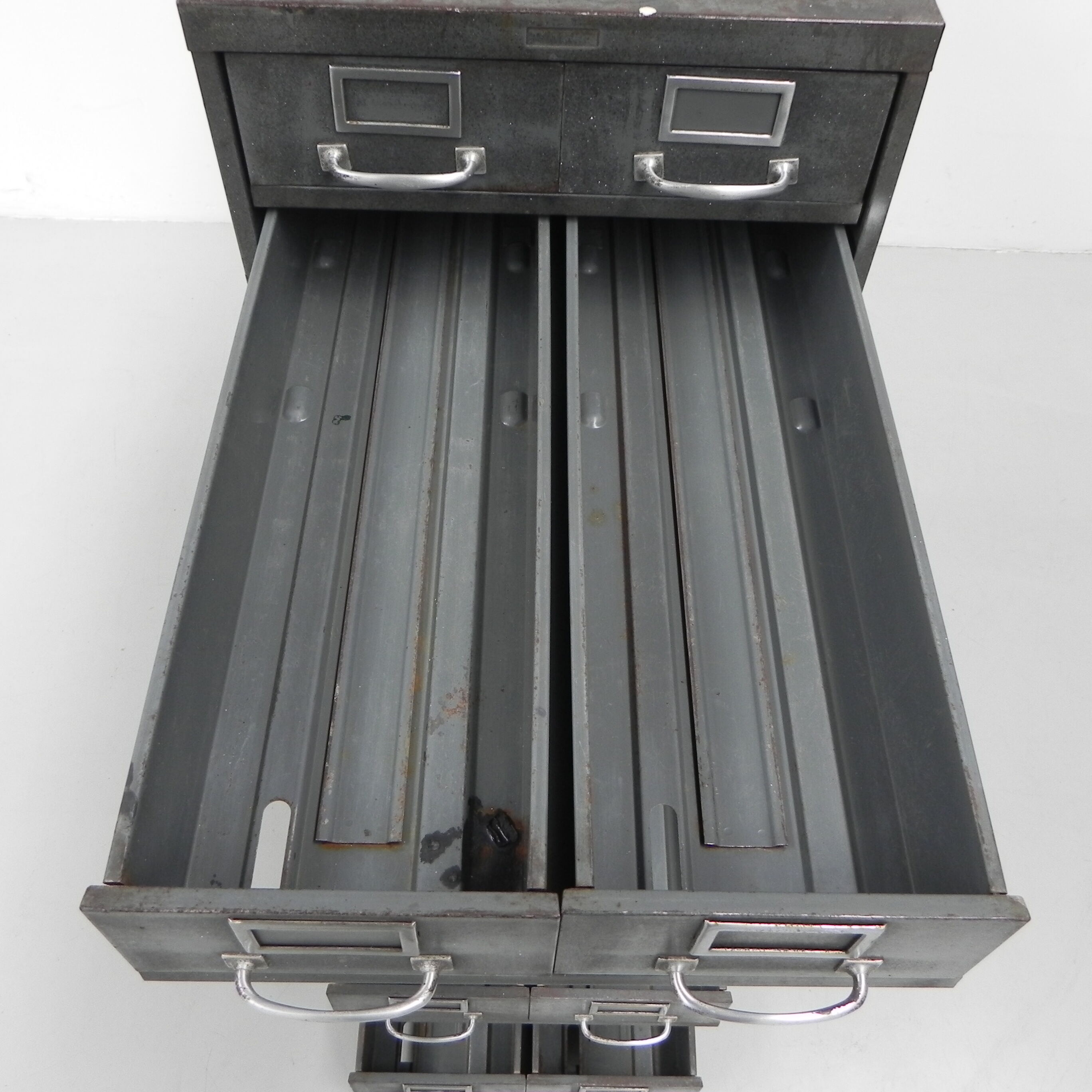 Industrial Steel Chest of Drawers with 20 Drawers