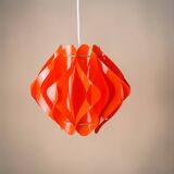 Mid Century Modern 70s red pendant light