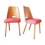 2 Vintage chairs Antonin Suman, Art Deco, Czechoslovakia 1960