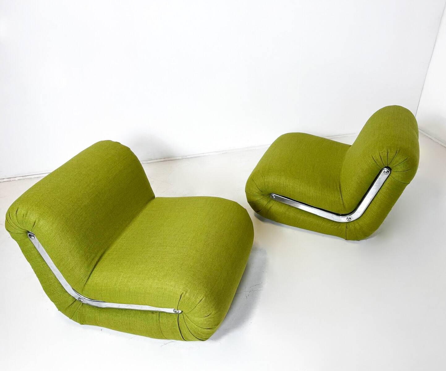 Mid-Century Modern Pair of Boomerang Easy Chairs by Rodolfo Bonetto, 1960s,
