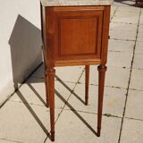 Marquetry bedside table