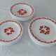 18 plates lotus arcopal vintage orange flowers