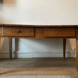 Solid wood farmhouse table