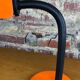 Lampe de bureau orange targetti, 1970