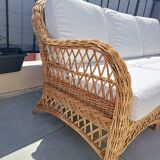 3-seater sofa, wicker, Unopiu