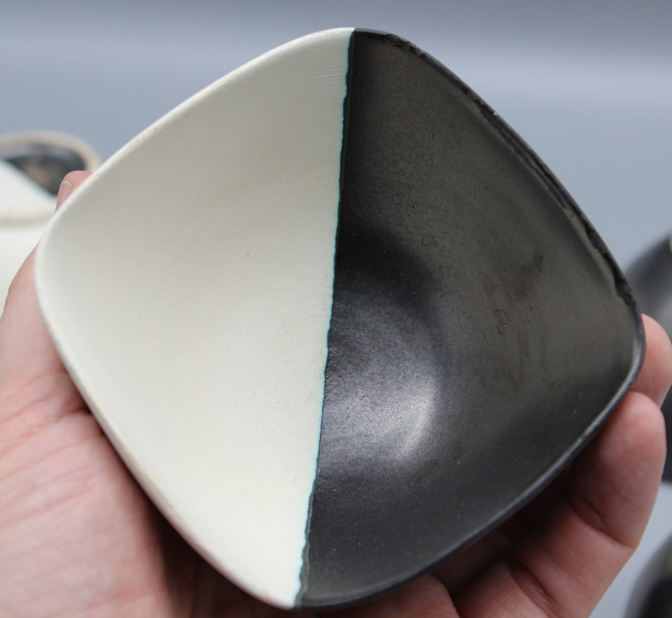 Vintage ceramic coffee cups vallauris ceramony