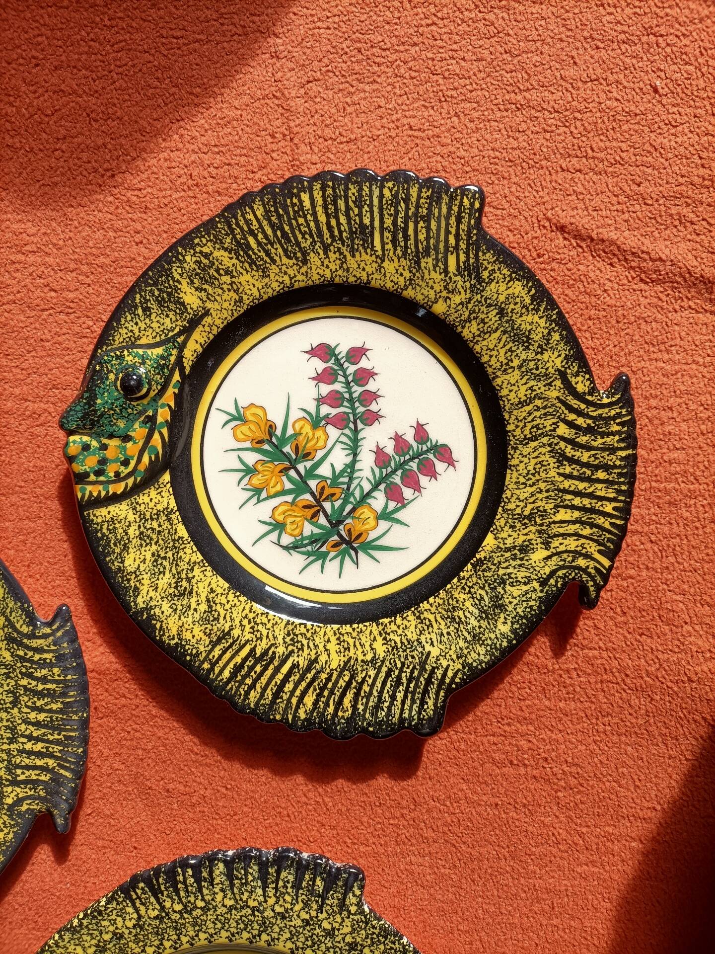 Ensemble d'assiettes Poissons Henriot Quimper