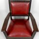 Pair of Colonial Art Deco Carved Wood Armchairs, Algeria, 1930
