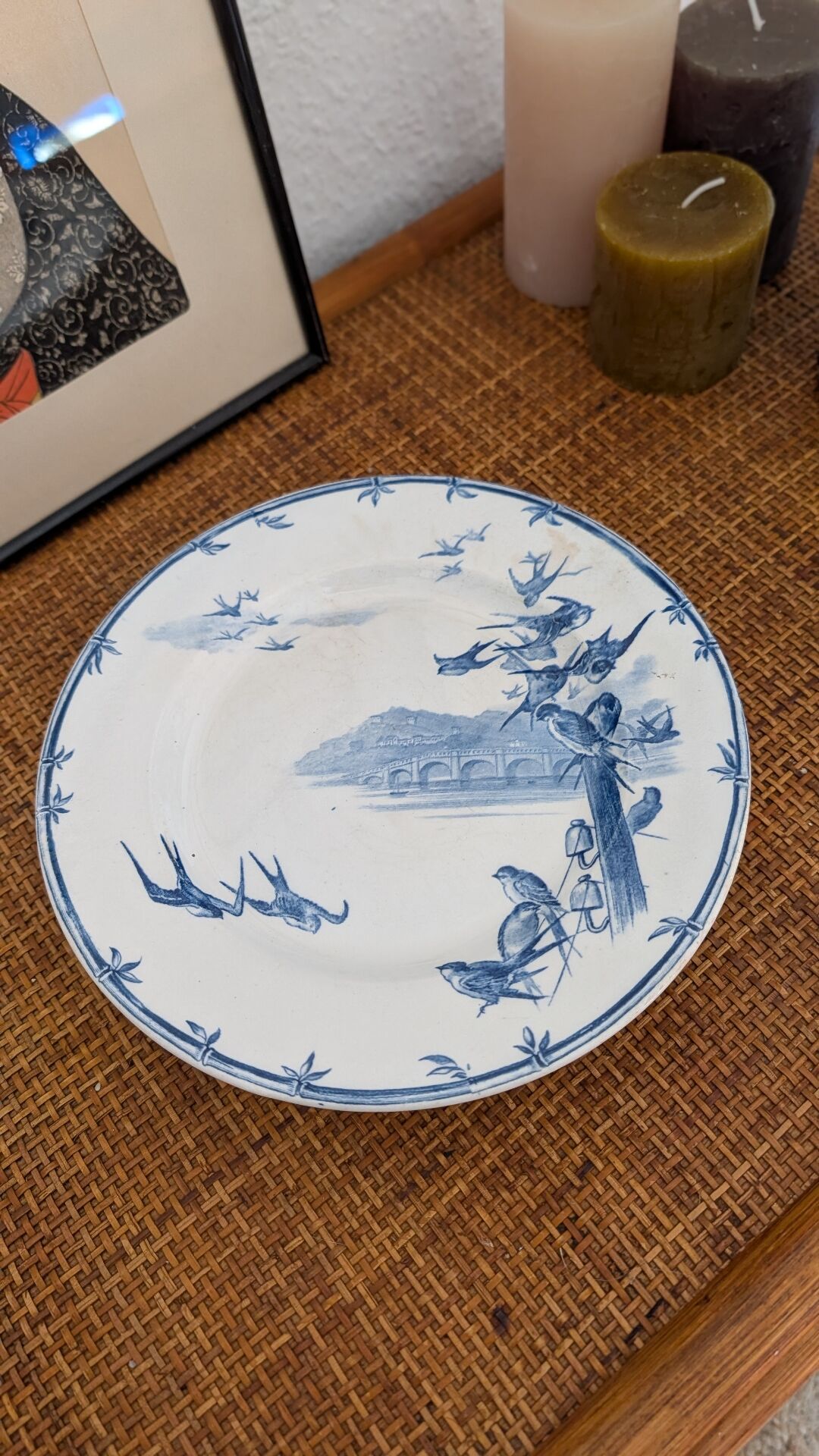 COMPOTE DISH "THE SWALLOWS"
