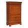 Former secretary in elm with a marble top, France, 19th century.