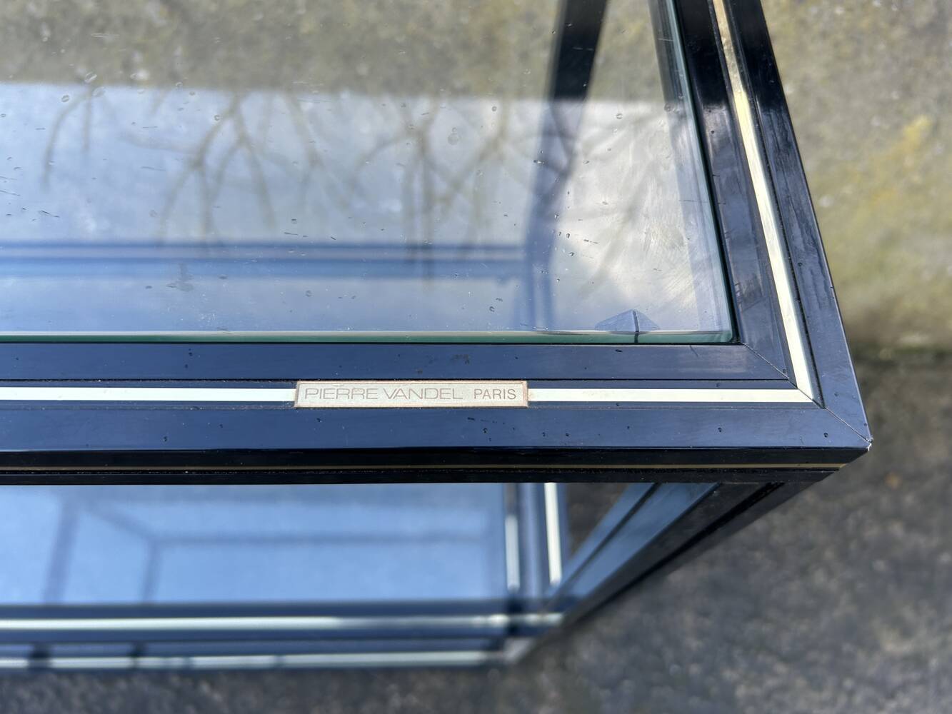 Pierre Vandel open shelf, Hollywood Regency model, vintage, 70s
