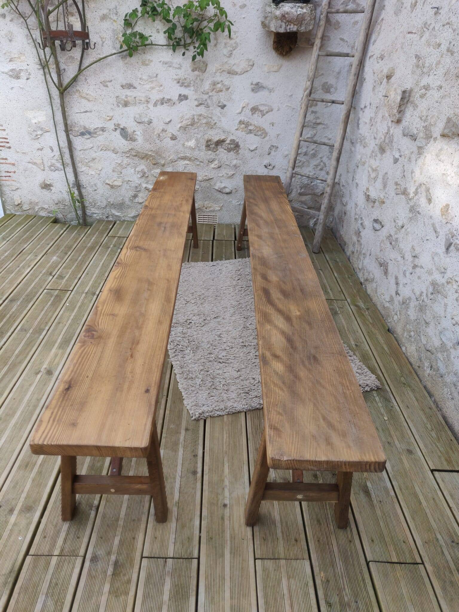 Pair of old benches