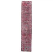 1960s - Vintage Turkish Hand-Knotted Herki Runner Rug - 75x365
