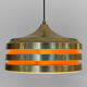 Multi layered pendant light by Carl Thore for Granhaga Metallindustri. Sweden 1970s.
