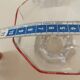 set of 4 ice cream cups, transparent glass dessert, octagon shape