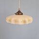 Art Deco suspension in yellow opaline with ouraline, 1920-30.