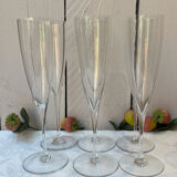 17 Baccarat crystal flutes, Dom Pérignon model