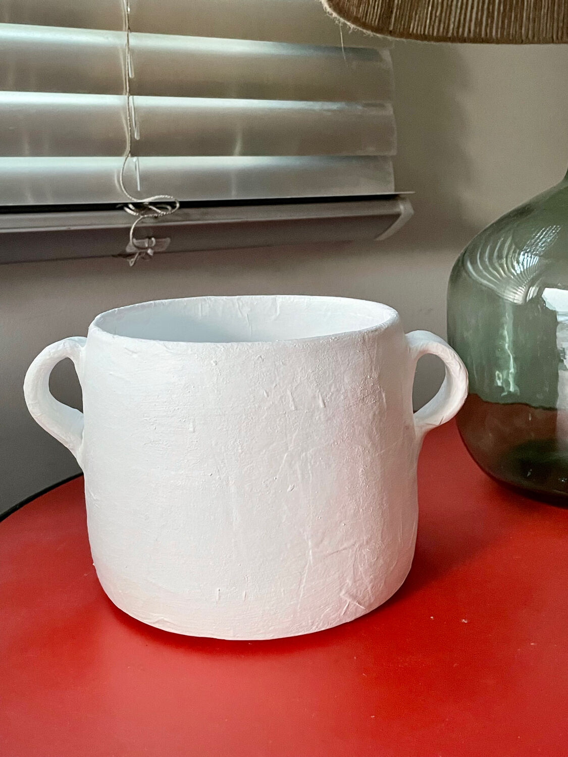 Paper mache vase or pot