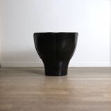 Fauteuil lounge Elda vintage noir sur noir par Joe Colombo pour Comfort, années 1970
