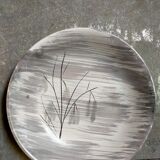 Six assiettes céramique Niderviller service "Chatons" années 50.