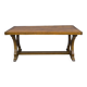 Solid elm farmhouse table, 1920