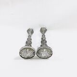 Pair of silver candle holders