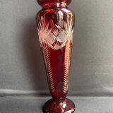 Baluster vase - cut blown crystal