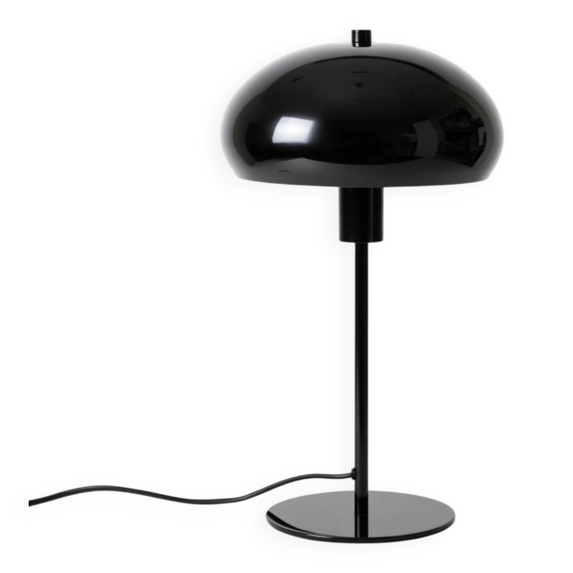 Savio mushroom table lamp - Black metal