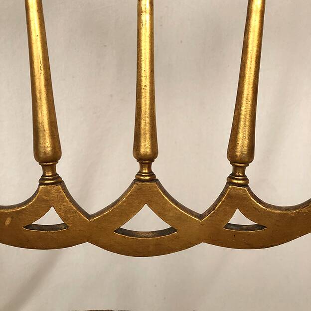 Napoleon III period gilded wood chair